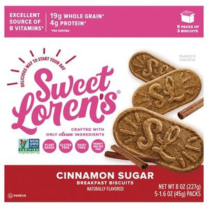 Sweet Lorens Cinnamon Sugar Breakfast Biscuit 6/8 Oz [UNFI #55179]