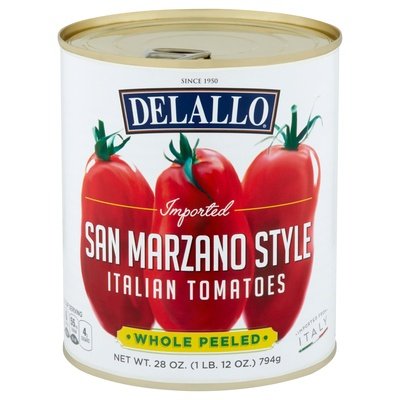 Delallo San Marzeno Whole Tomatoes 12/28 Oz [UNFI #39917]