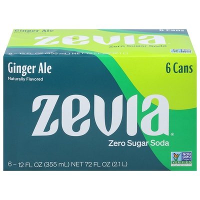 Zevia Ginger Ale 4/6/12 Oz [UNFI #08391]