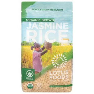 OG1 Lotus Foods Brown Jasmine Rice 6/30 OZ [UNFI #33470]