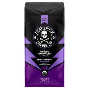 OG2 Death Wish Coffee Whole Bean Espresso Coffee 6/14 OZ [UNFI #14817]