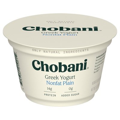 Chobani Plain Nf Yogurt  12/5.3 OZ [UNFI #69319]