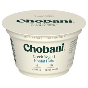 Chobani Plain Nf Yogurt  12/5.3 OZ [UNFI #69319]