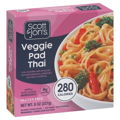 Scott & Jon`S Vegetable Pad Thai Bowl 6/8 OZ [UNFI #66261]