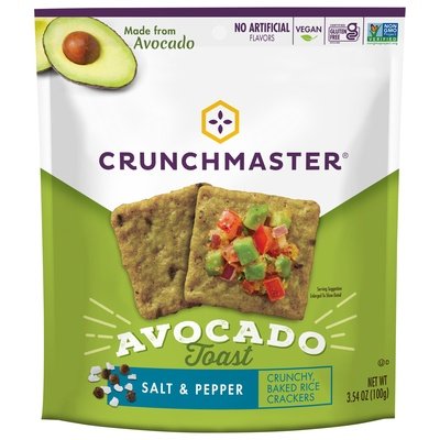 Crunchmaster Avocado Toast Salt & Pepper 12/3.54 Oz [UNFI #71805]