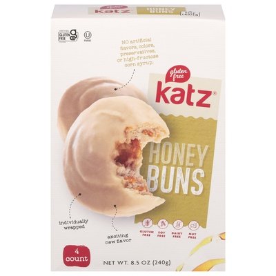 Katz Gluten Free Honey Buns 6/8.5 Oz [UNFI #22971]