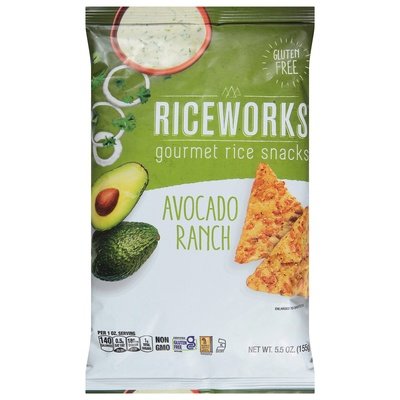 Riceworks Chips Avocado Ranch 6/5.5 Oz [UNFI #67522]