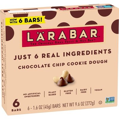 Larabar Chocolate Chip Cookie Dough 8/6/1.6 OZ [UNFI #75890]