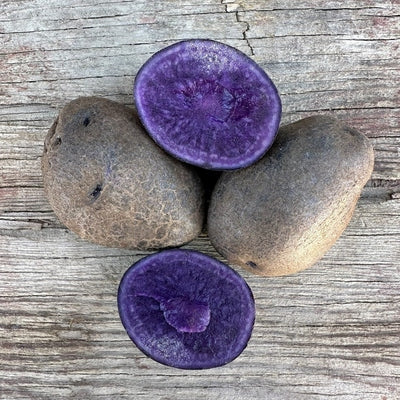 Purple Pelisse Fingerling Seed Potato OG [IRISH EYES  #OMD111]