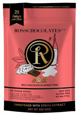 Ross Chocolates Milk,Thins 12/3 Oz   [UNFI #41307]