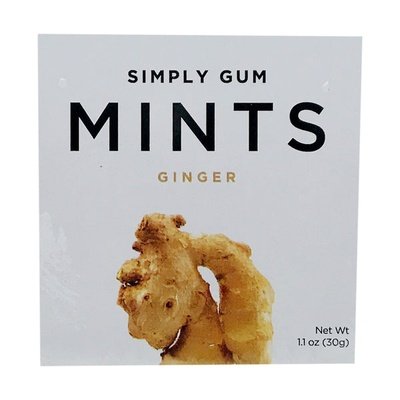 Smply Gum Ginger Mints 6/30 CT [UNFI #04985]