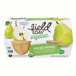 OG2 Field Day Pears Fruit Cups 6/4/4 OZ [UNFI #04946]