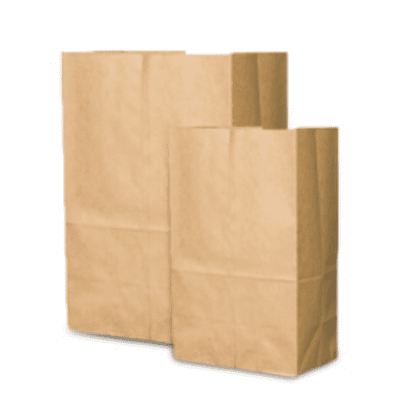  Provisions Co-op Wholesale  #4 Grocery Bag 30# KRAFT 100% PCW 5X3-1/8X9-3/4 500/Bale [DU18404] #