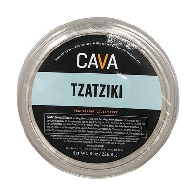  Provisions Co-op Wholesale  Cava Foods Tzatziki Sauce 12/8 OZ [UNFI #46556] #
